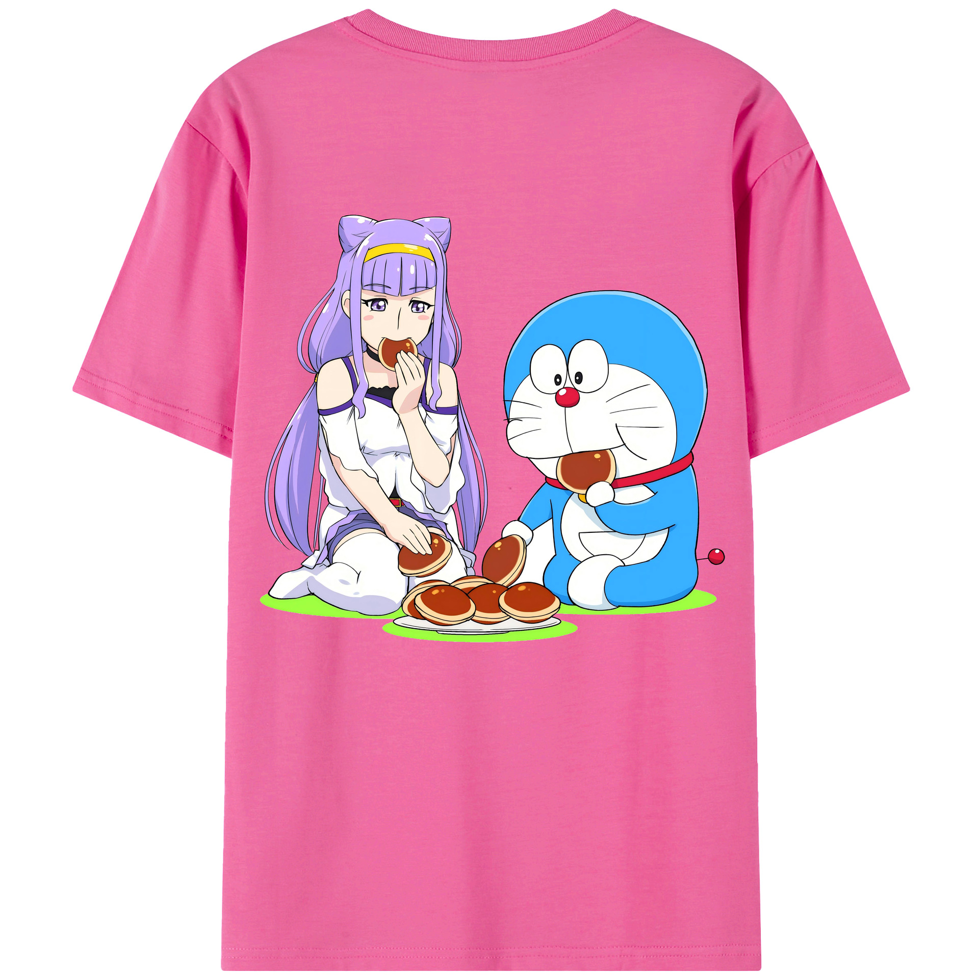 （画像用） ドラえもん Doraemon レディース半袖Tシャツ(バックプリント)